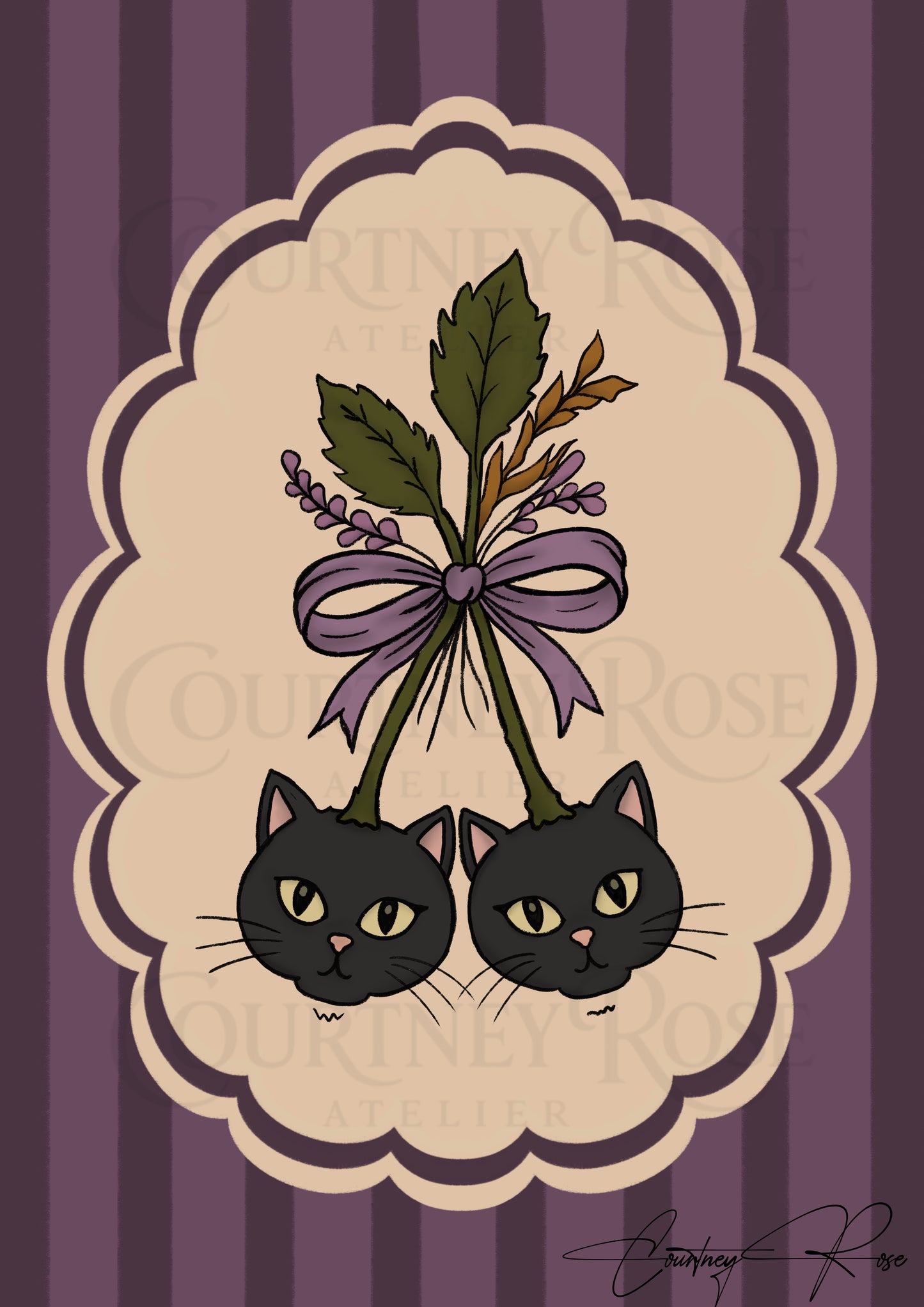 "Black Magic" | Halloween Illustration Print