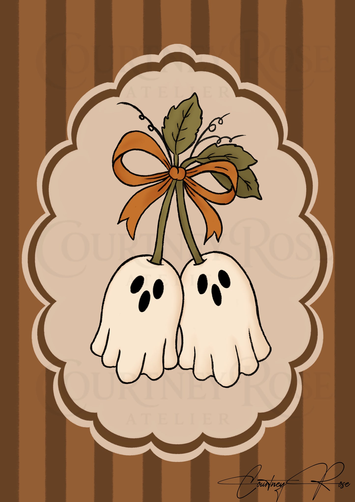 "Haunting Around" | Halloween Illustration Print