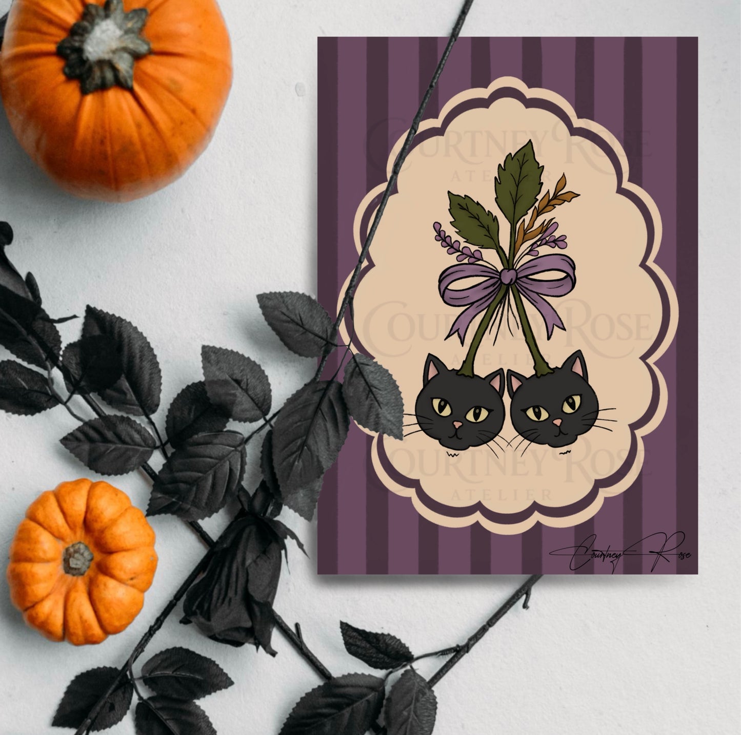 "Black Magic" | Halloween Illustration Print