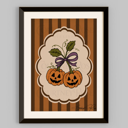 "Trick or Treat" | Halloween Illustration Print