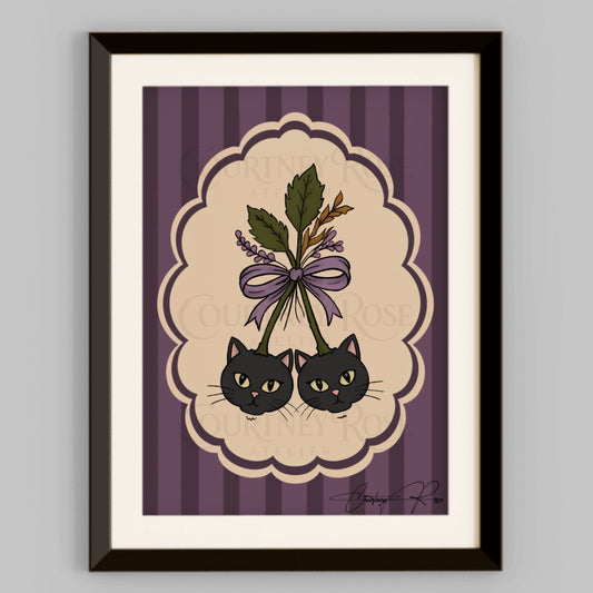 "Black Magic" | Halloween Illustration Print
