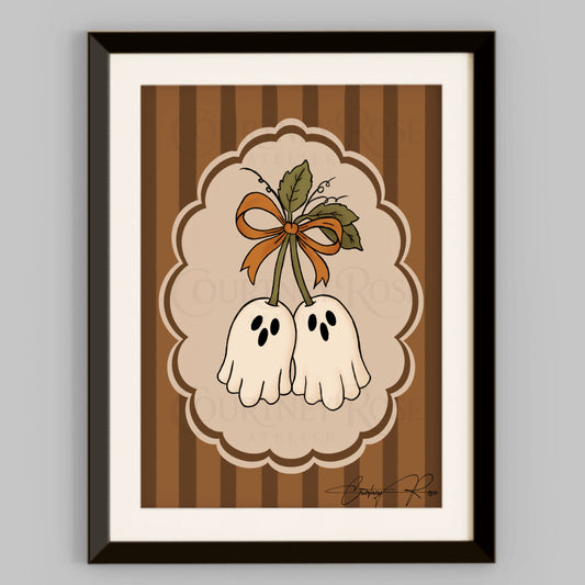 "Haunting Around" | Halloween Illustration Print